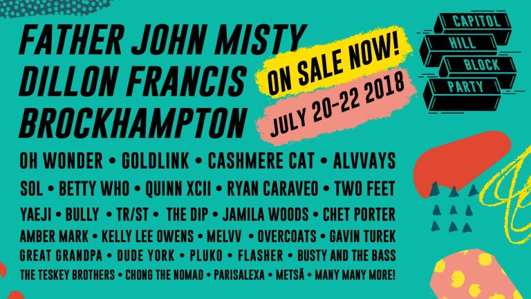 Capitol Hill Block Party Releases Partial 2018 Lineup