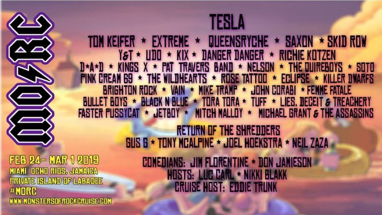 MONSTERS OF ROCK CRUISE 2019 ANNOUNCED