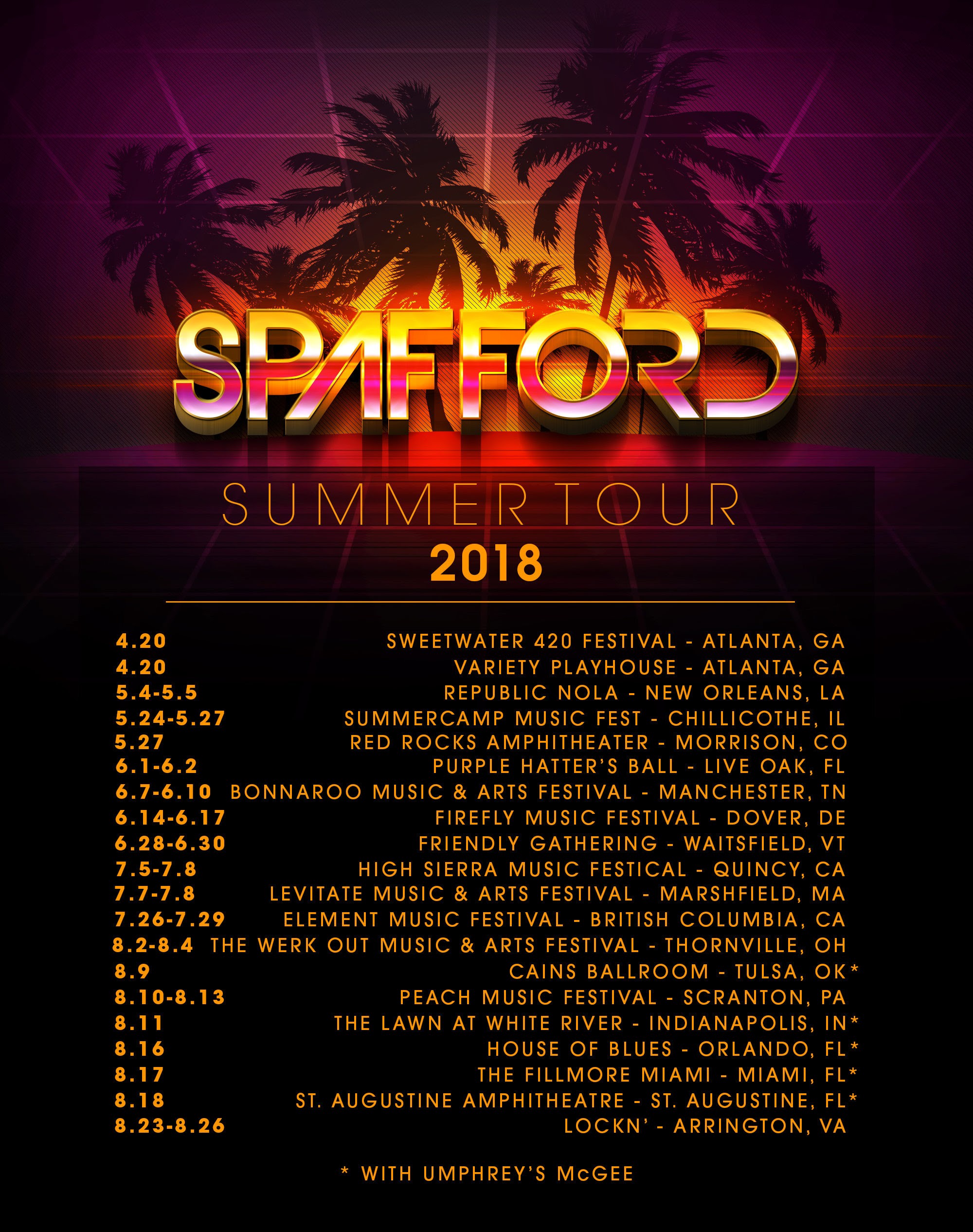 Spafford unveil first singles from 'For Amusement Only'