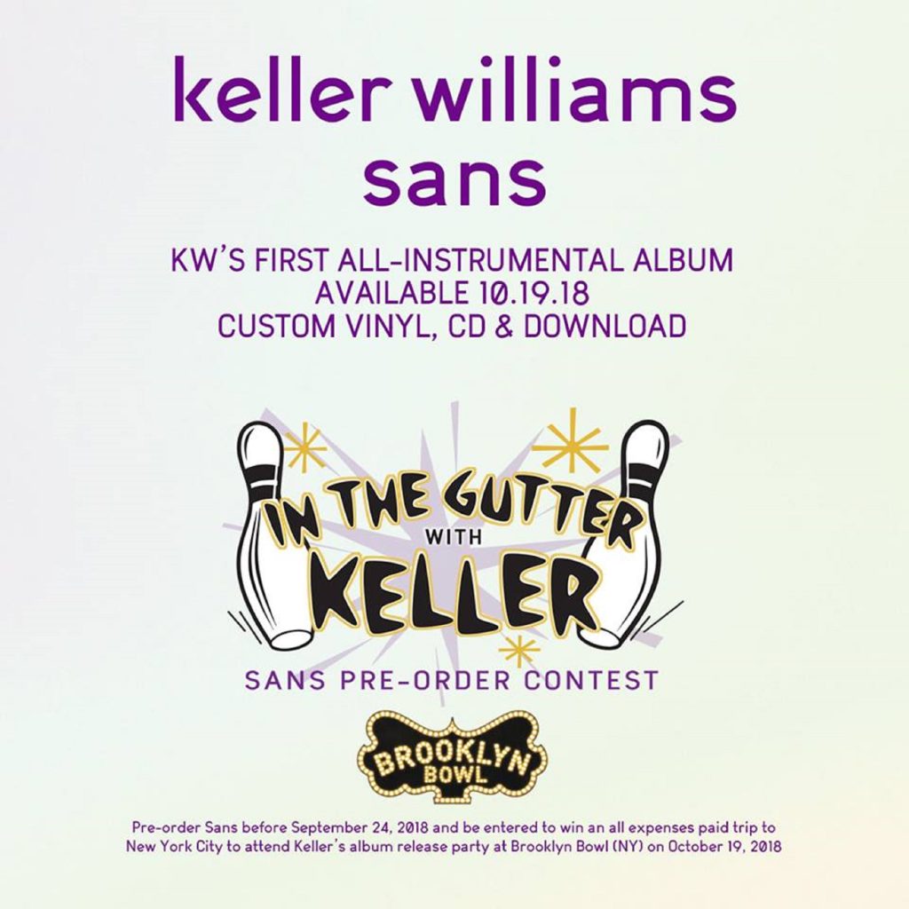 Keller Williams Announces First Instrumental Album SANS Out October 19th