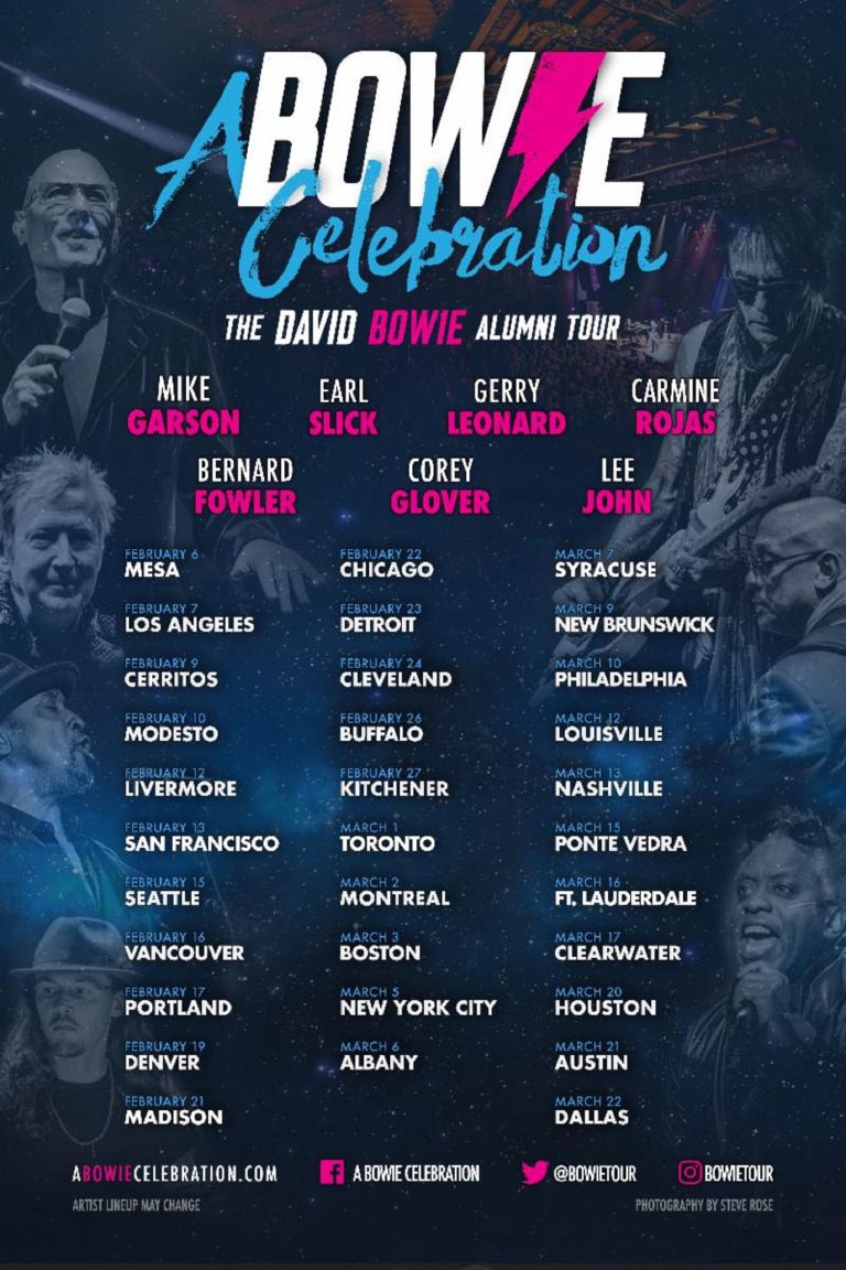 'A BOWIE CELEBRATION' Announces 32-Date 2019 North American Winter Tour