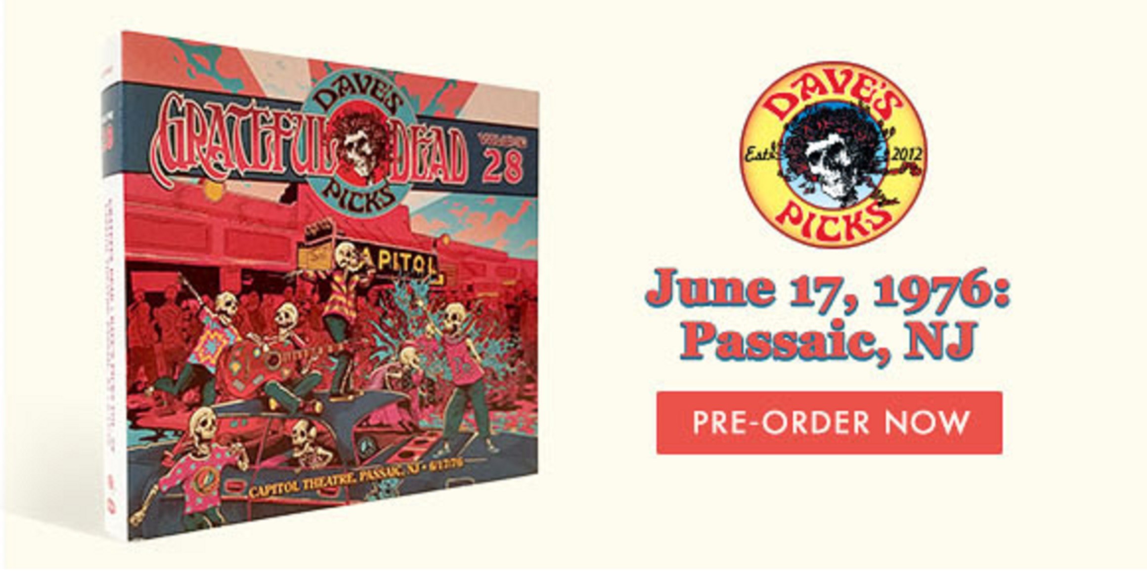 Now Available For Pre-Order: Dave's Picks Volume 28