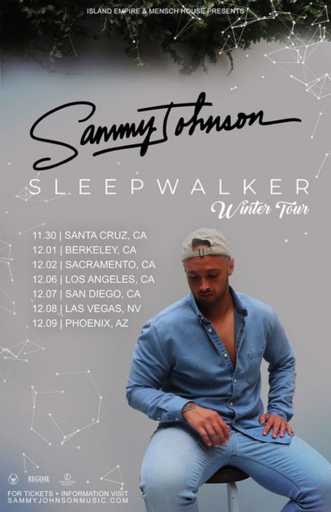 Sammy Johnson Announces Winter 2018 'Sleepwalker' Tour!