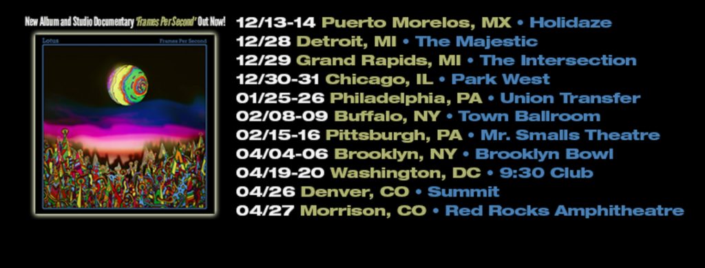 Lotus' new album 'Frames Per Second' Out Now