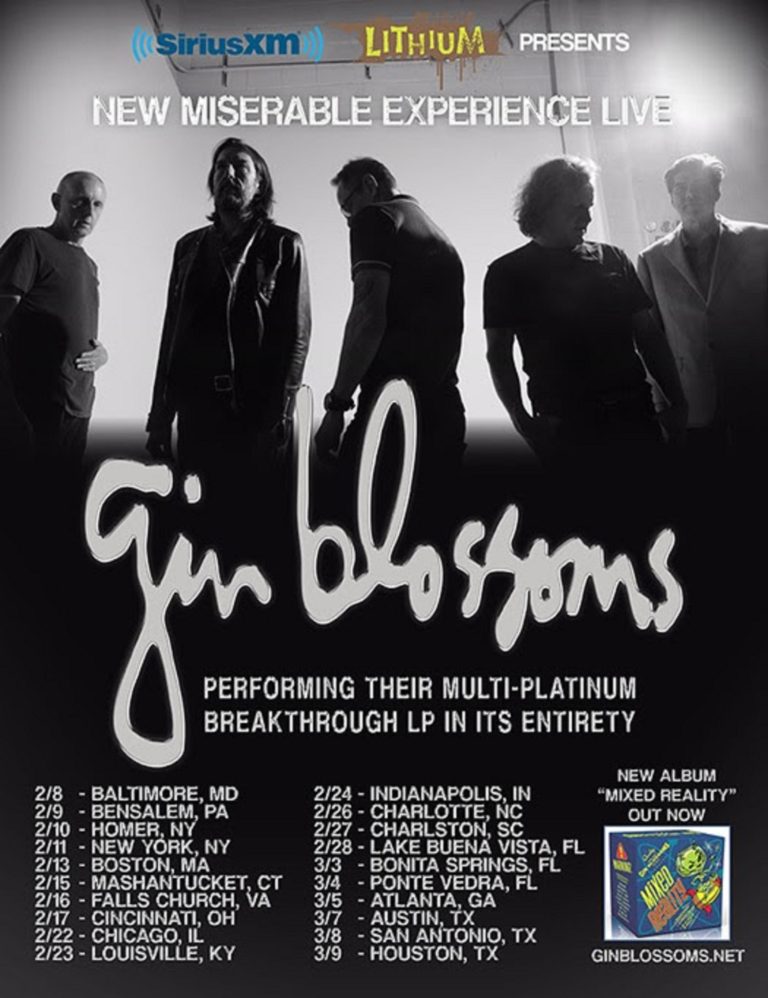 GIN BLOSSOMS Announce New Leg Of "New Miserable Experience Live"