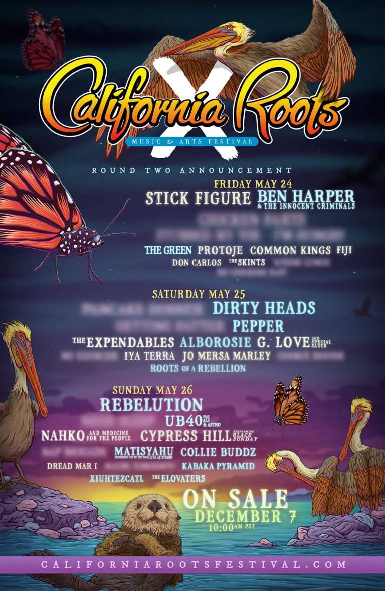 California Roots Music & Arts Festival Announces 2nd Round of 2019 Artists