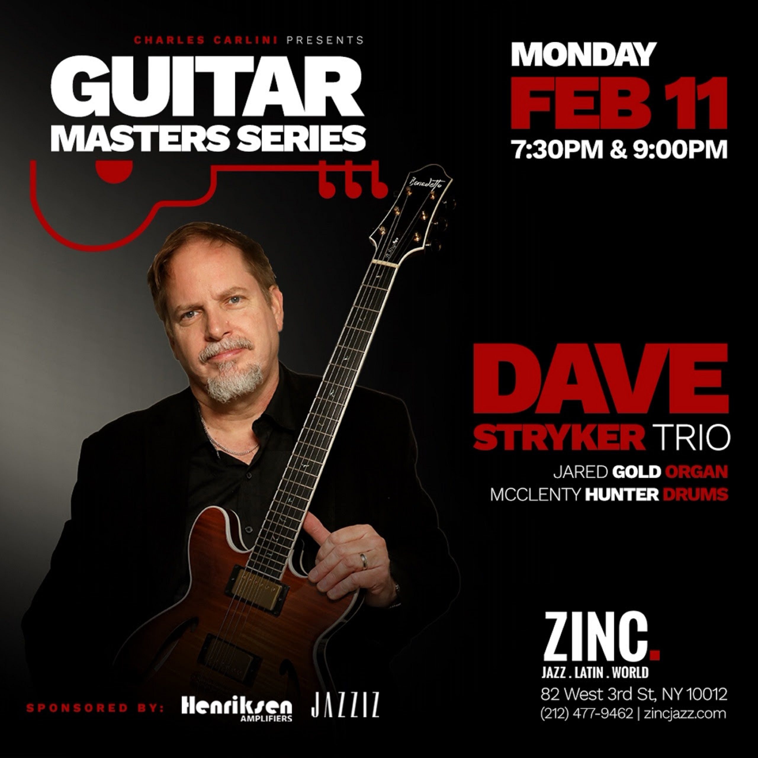 Dave Stryker Trio @ Zinc Bar | 2/11/19