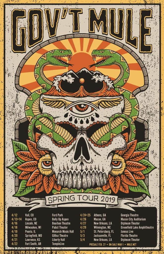 Gov't Mule Announces 2019 Spring Tour