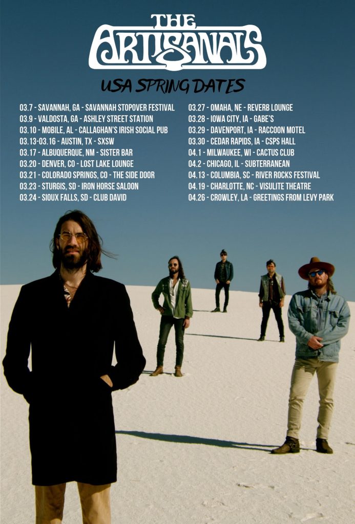 THE ARTISANALS ANNOUNCE 2019 SPRING TOUR DATES