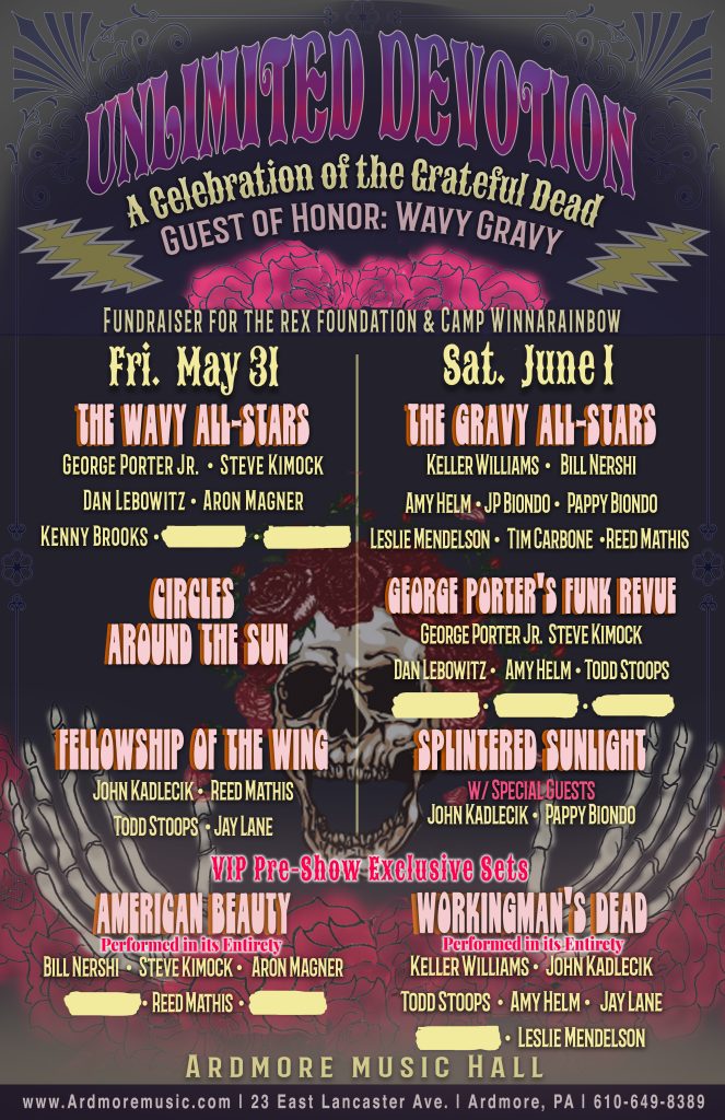 All-Star Grateful Dead Fundraiser: Keller Williams, Circles Around the Sun, Steve Kimock, Bill Nershi, George Porter Jr, Amy Helm & More