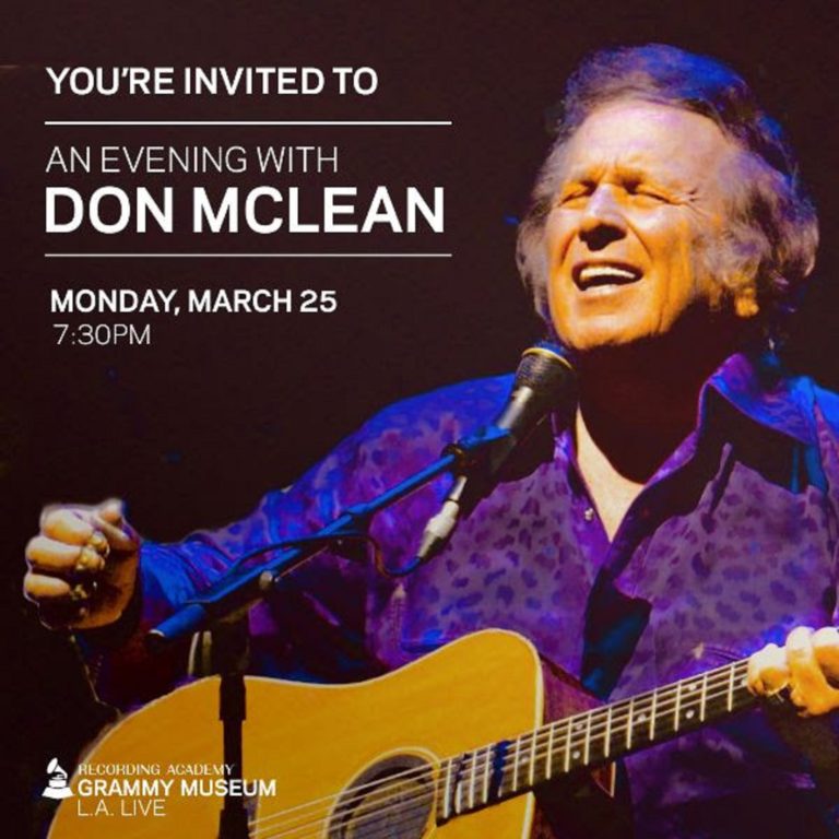 Don McLean Announces U.S. & European Tour