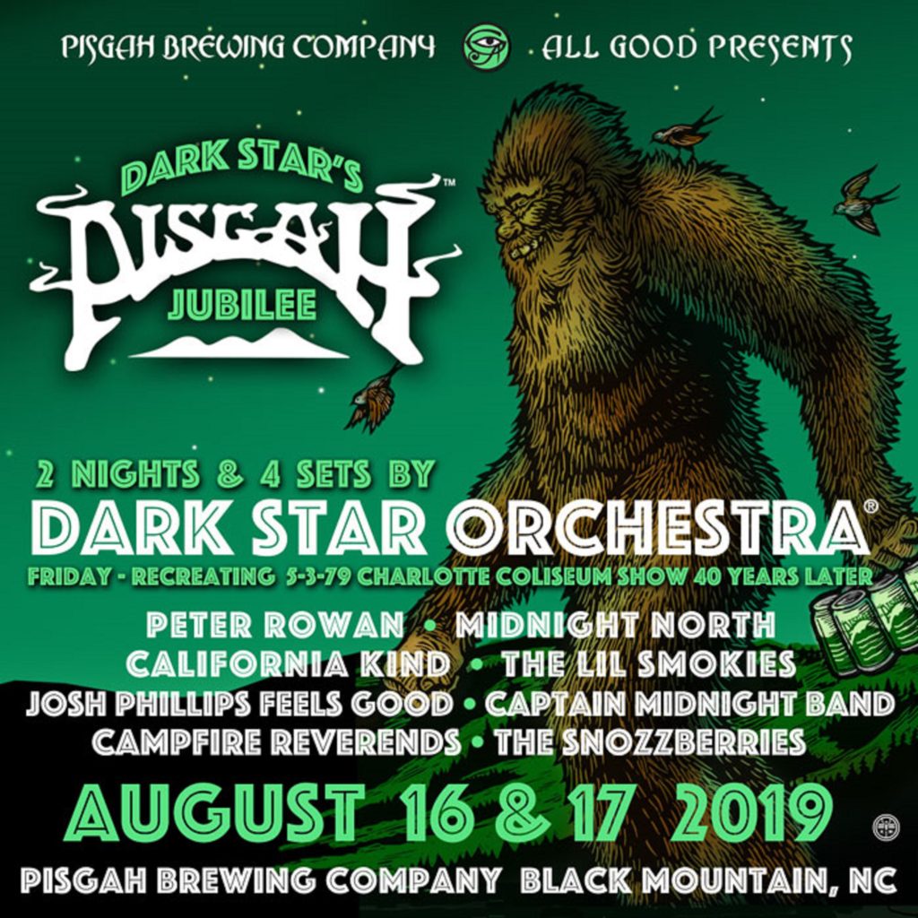 Announcing Dark Star's Pisgah Jubilee August 16 & 17 in Black Mountain, NC