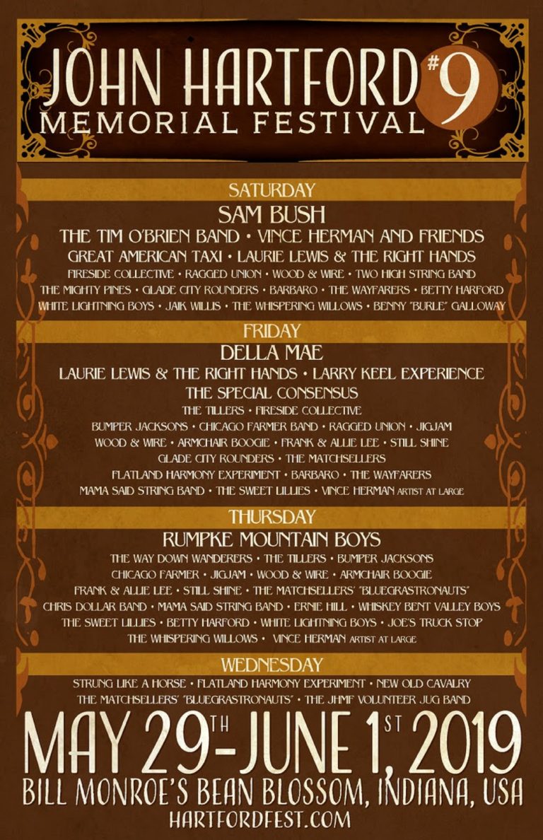 John Hartford Memorial Festival 2019 Daily Lineup