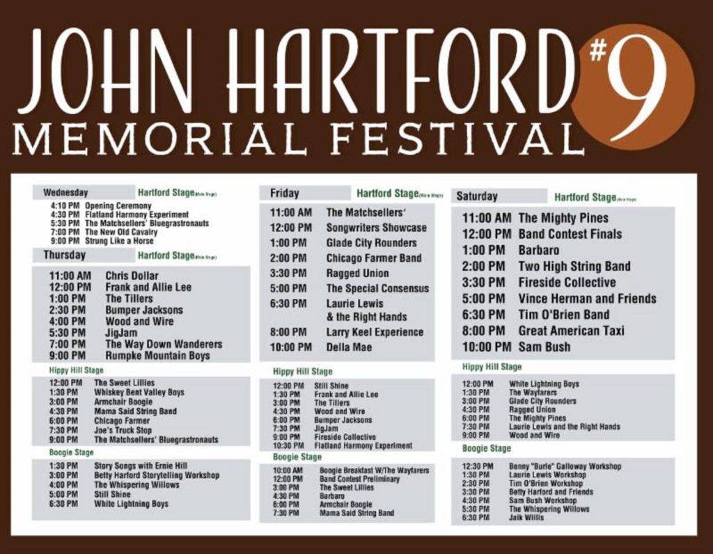 John Hartford Memorial Festival Announces 2019 Schedule