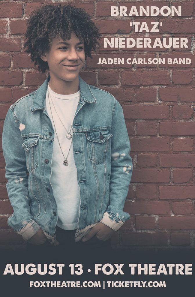 Brandon “Taz” Niederauer to play the Fox Theatre in Boulder