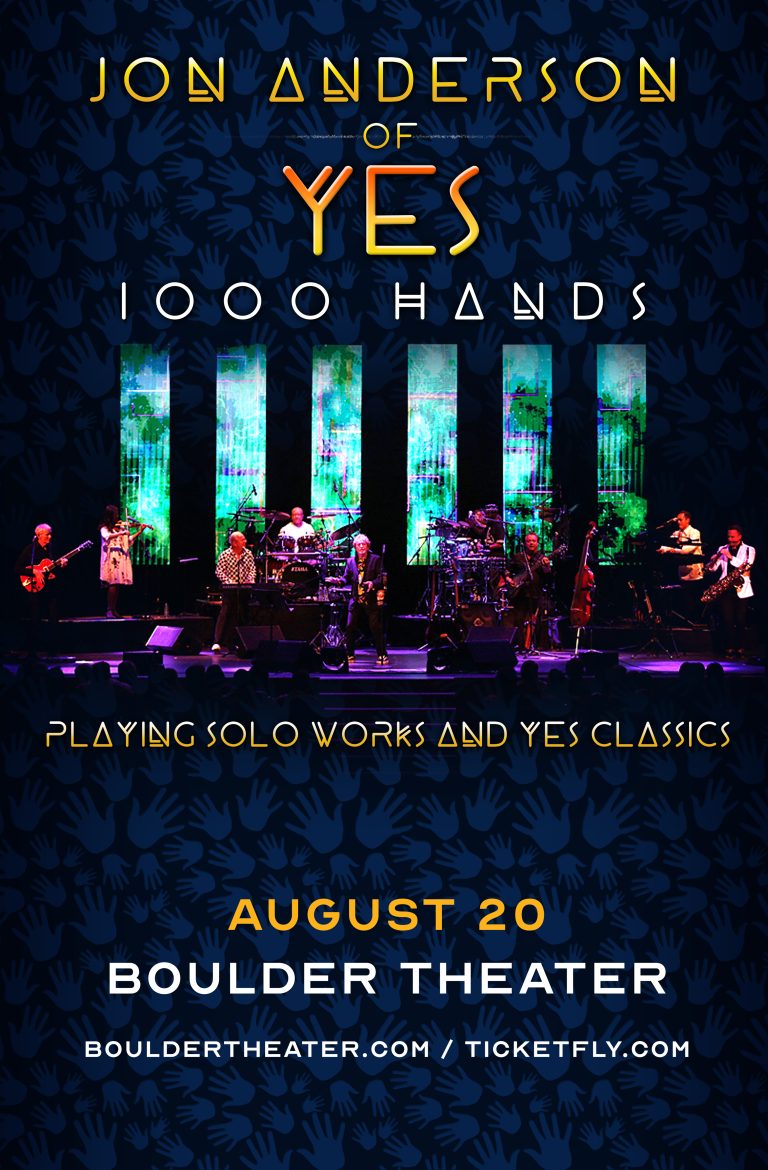 Jon Anderson of YES to play Boulder Theater on August 20th