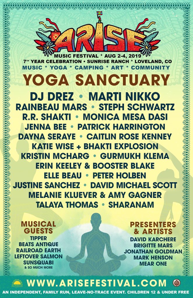 ARISE Announces The 2019 Yoga Sanctuary