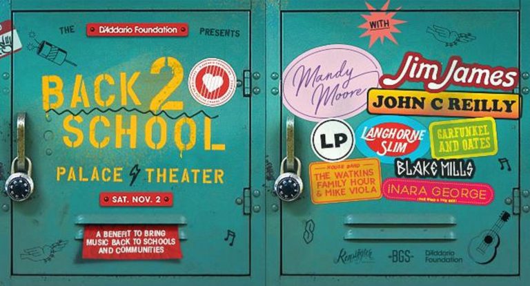 The D’Addario Foundation Announces Back 2 School Benefit Featuring Jim James, Mandy Moore, John C Reilly, and more