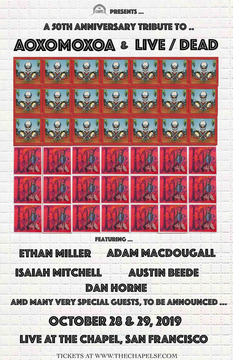 The Grateful Dead's 'Aoxomoxoa' & 'Live Dead' To Be Celebrated On 50th Anniversary At The Chapel In San Francisco