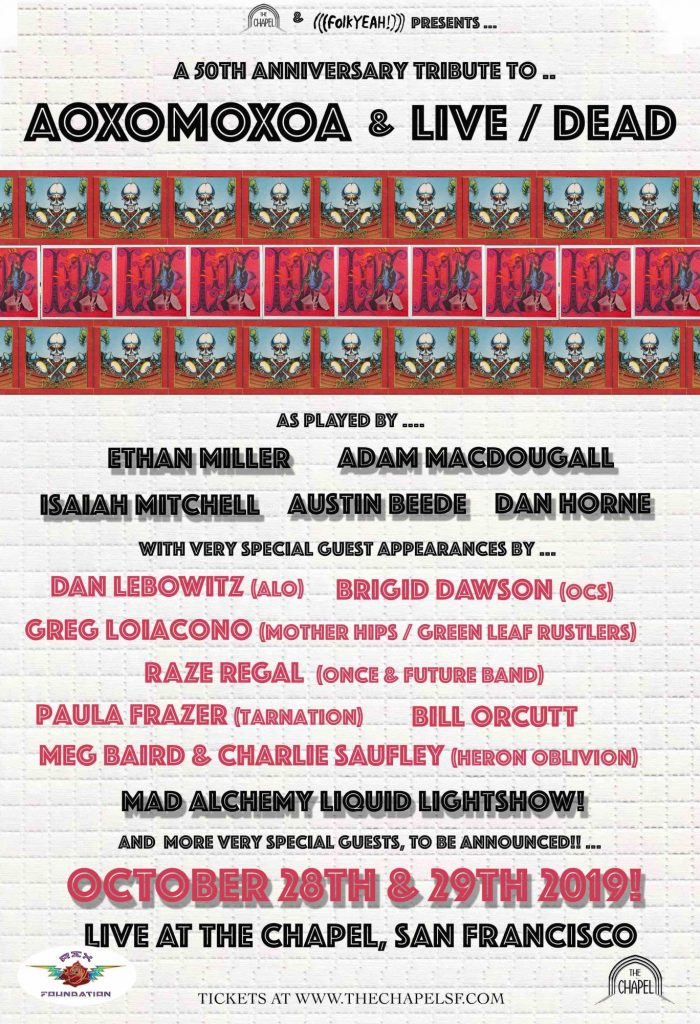 New Guests Announced For Grateful Dead's 'Aoxomoxoa' & 'Live Dead' 50th Anniversary Celebrations At The Chapel In San Francisco