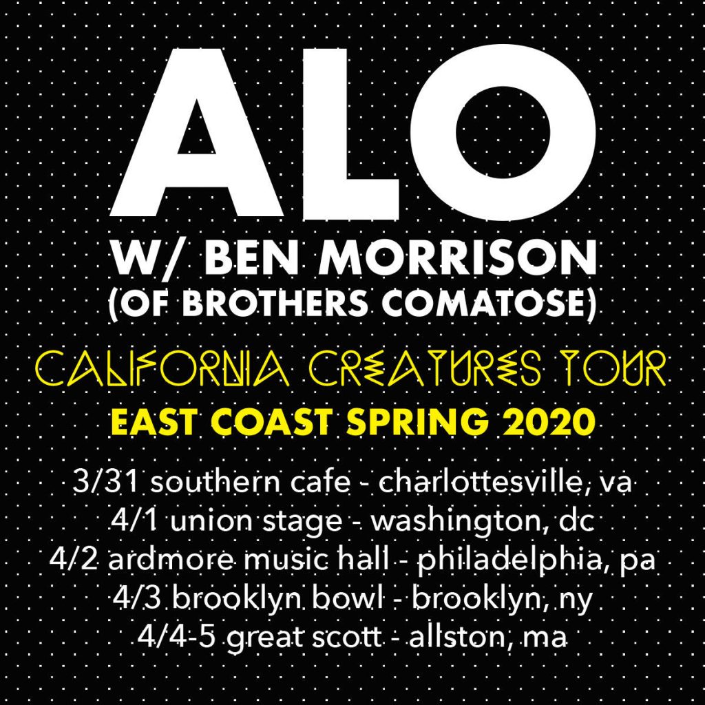 ALO Announces East Coast Dates, Releases 2nd Single