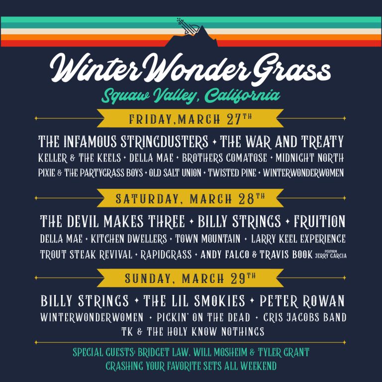 The Devil Makes Three, Infamous Stringdusters & Billy Strings Headline California-Edition of WinterWonderGrass