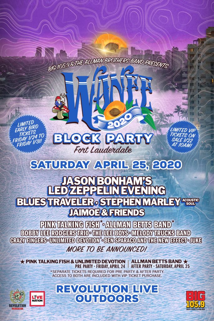 WANEE BLOCK PARTY 2020 Announces Lineup