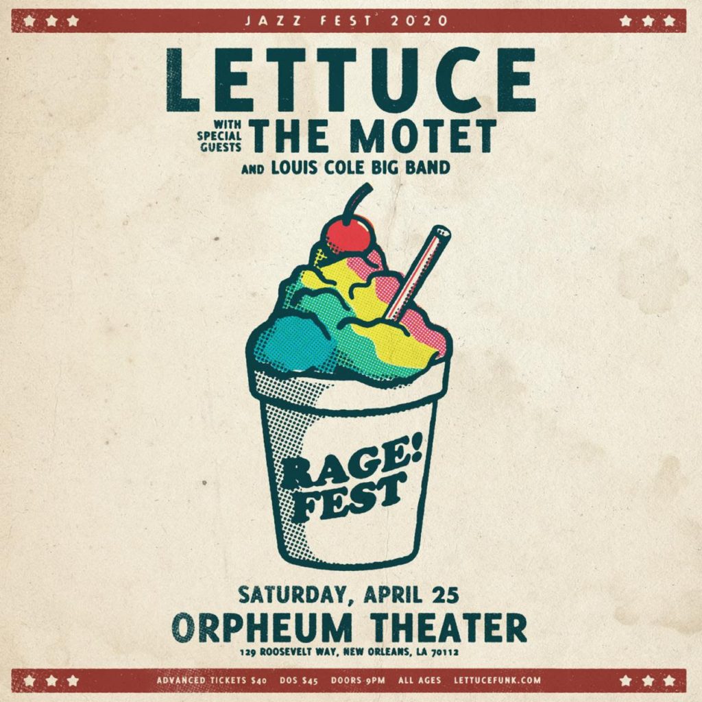LETTUCE Announces RAGE!FEST 2020 – 5th Annual Jazz Fest After Show