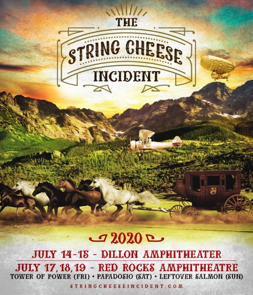 The String Cheese Incident announces 2020 Dillon Amphitheater and Red Rocks Incidents