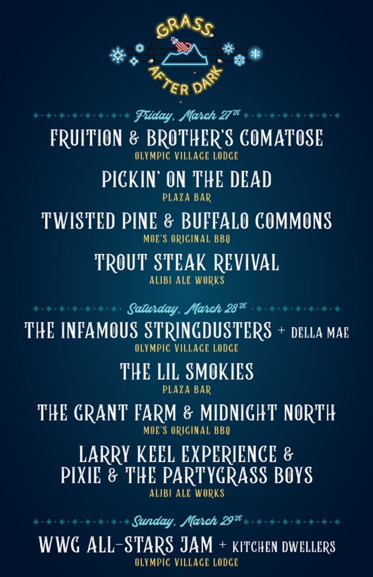 WinterWonderGrass California Shares Grass After Dark Series Feat. Infamous Stringdusters, Fruition, Kitchen Dwellers & More