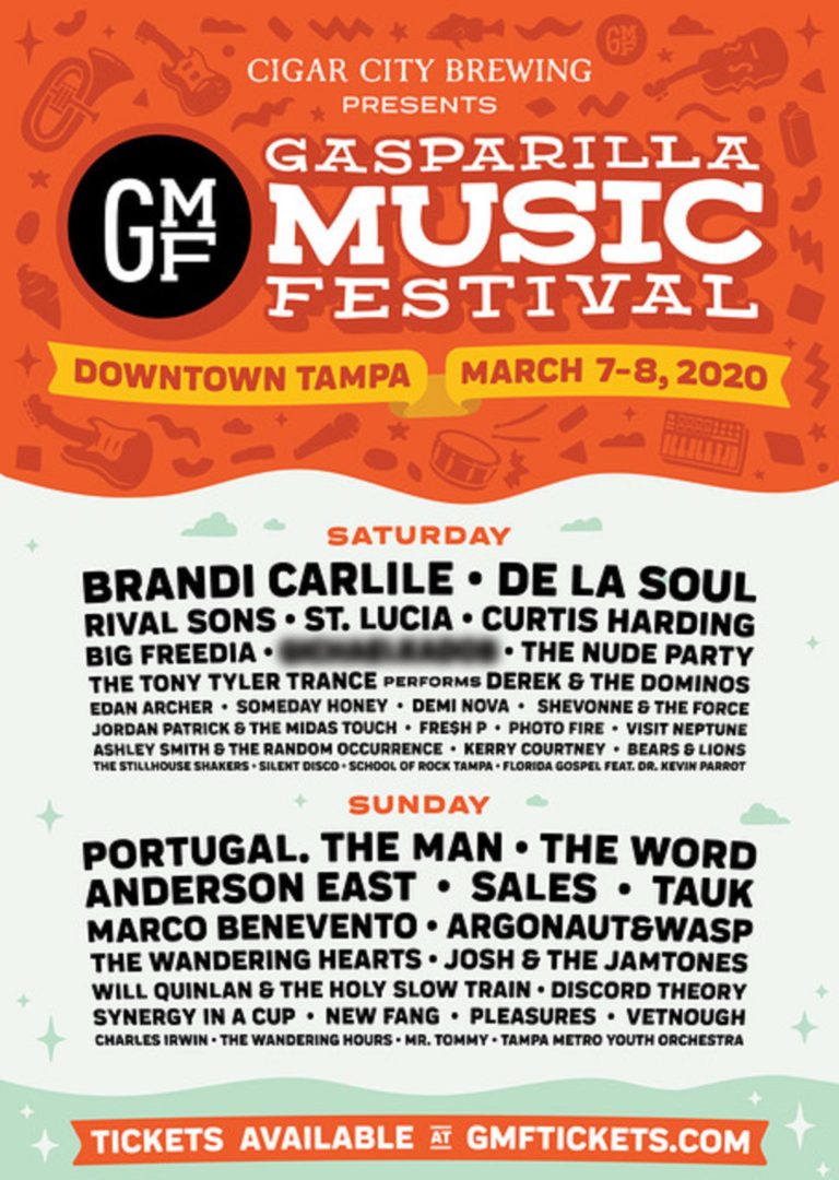 Tampa’s Gasparilla Music Festival Releases Lineup and Performance Times