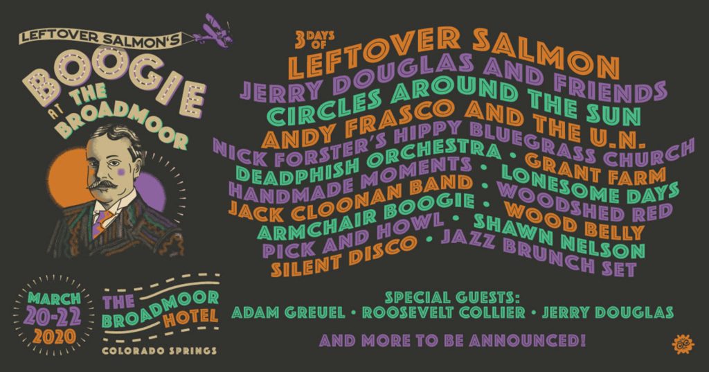 Leftover Salmon Boogies to Benefit Mental Health at Boogie At The Broadmoor This March