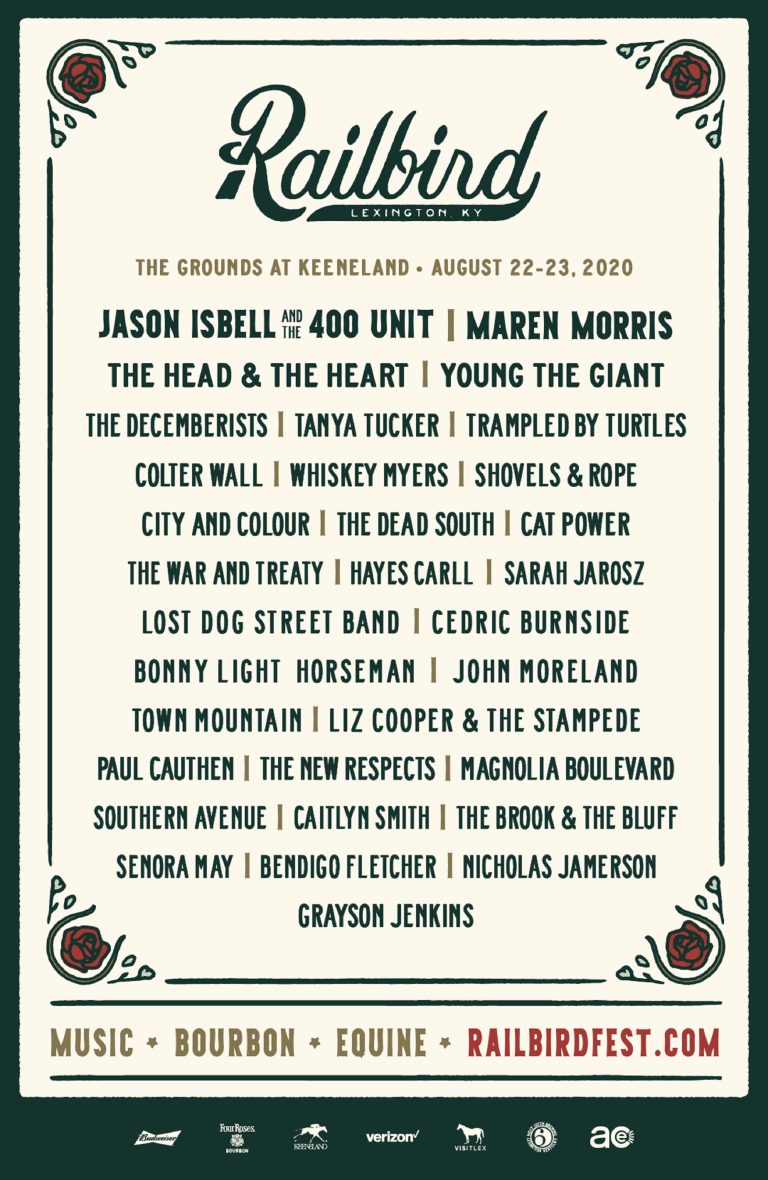 Railbird Festival announces 2020 lineup