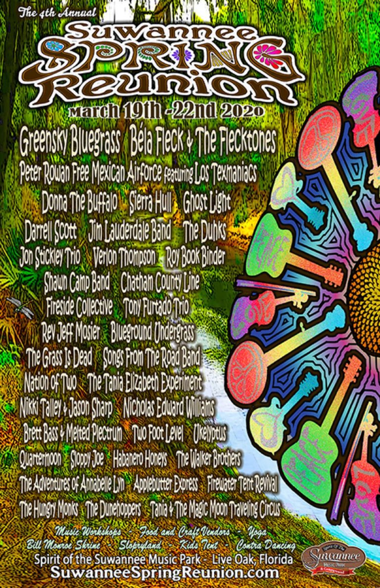 Suwannee Spring Reunion Announces 2020 Schedule