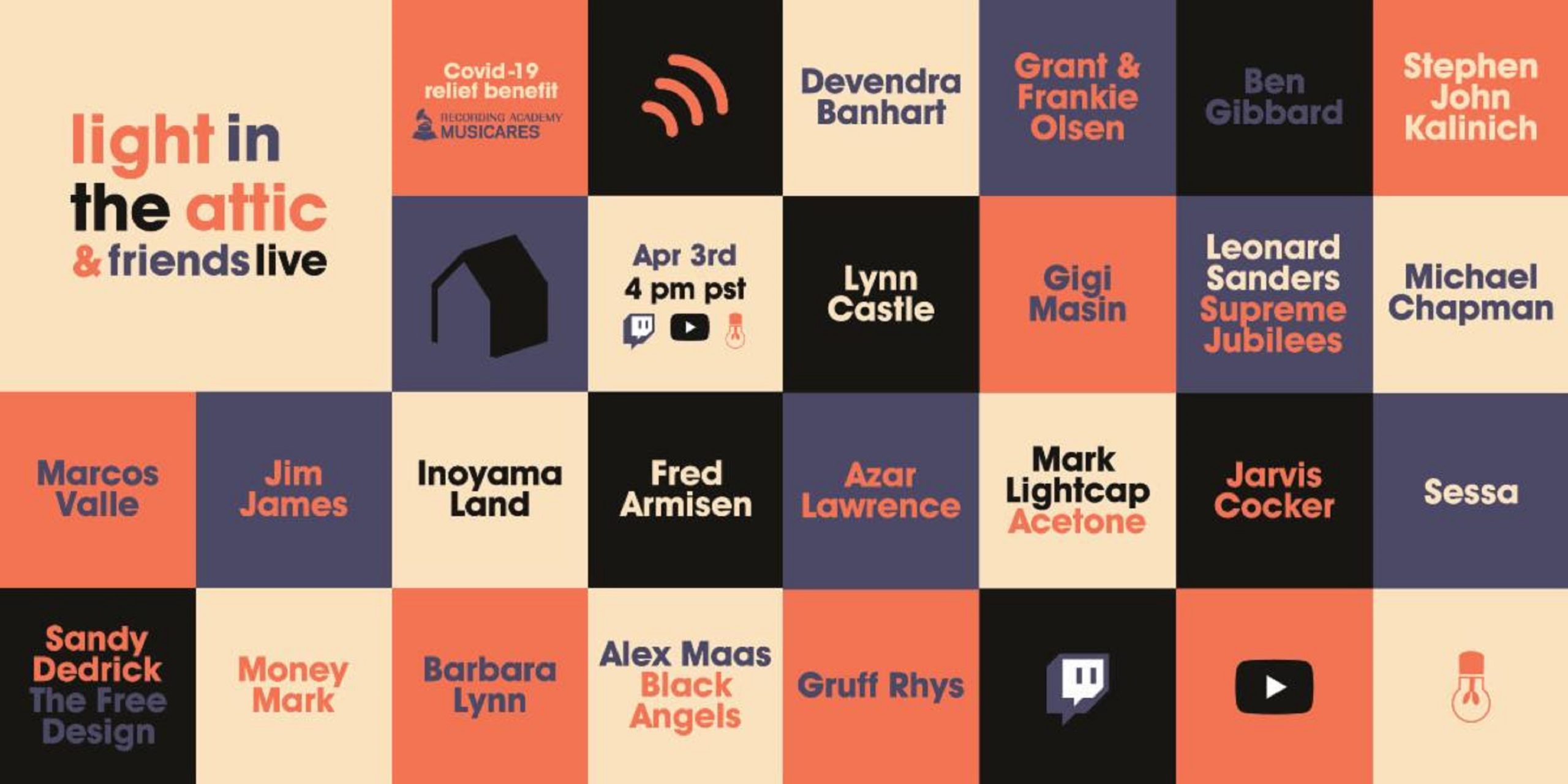 Light In The Attic presents live charity concert to support MusiCares’ COVID-19 Relief Fund