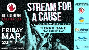 The Left Hand Brewing Foundation Announces ‘Stream for a Cause’