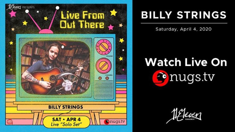 Billy Strings plans epic 2+ hour long set for "Live From Out There" virtual festival