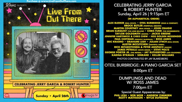Jerry Garcia & Robert Hunter Virtual Festival for charity
