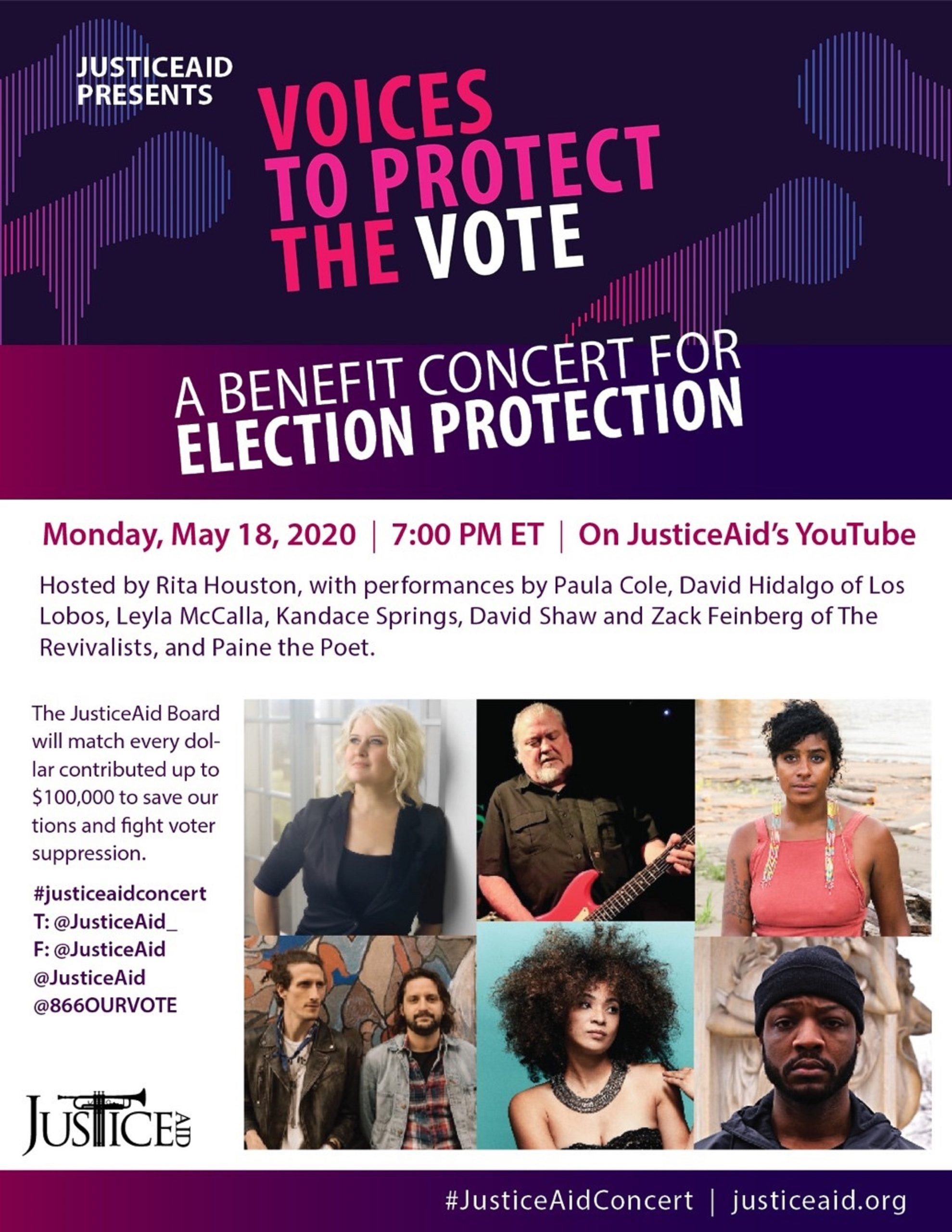 JusticeAid's Voices To Protect The Vote