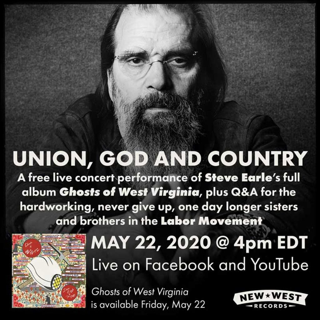 Steve Earle & The Dukes Release "Ghosts of West Virginia"