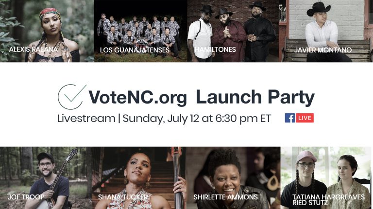 Diverse Group Of North Carolina Musicians Join Local Progressive Organizations in Launching VoteNC.org
