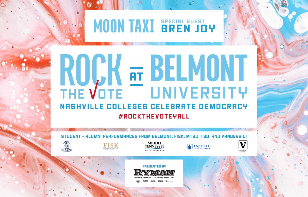 ‘Rock the Vote at Belmont University’ Set for Sept. 22 With Headliner Moon Taxi