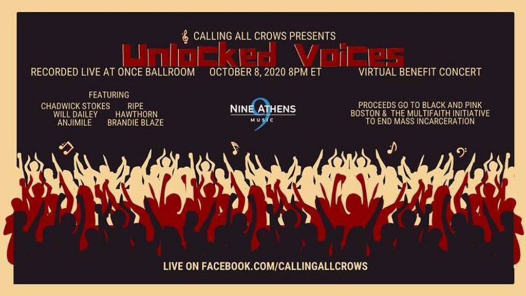 CALLING ALL CROWS 'Unlocked Voices' a Streaming Concert To Bring Awareness About Mass Incarceration