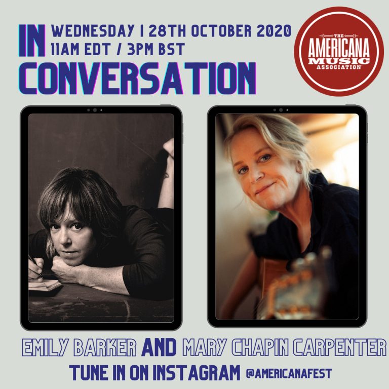 Emily Barker in conversation with Mary Chapin Carpenter – Wed Oct 28