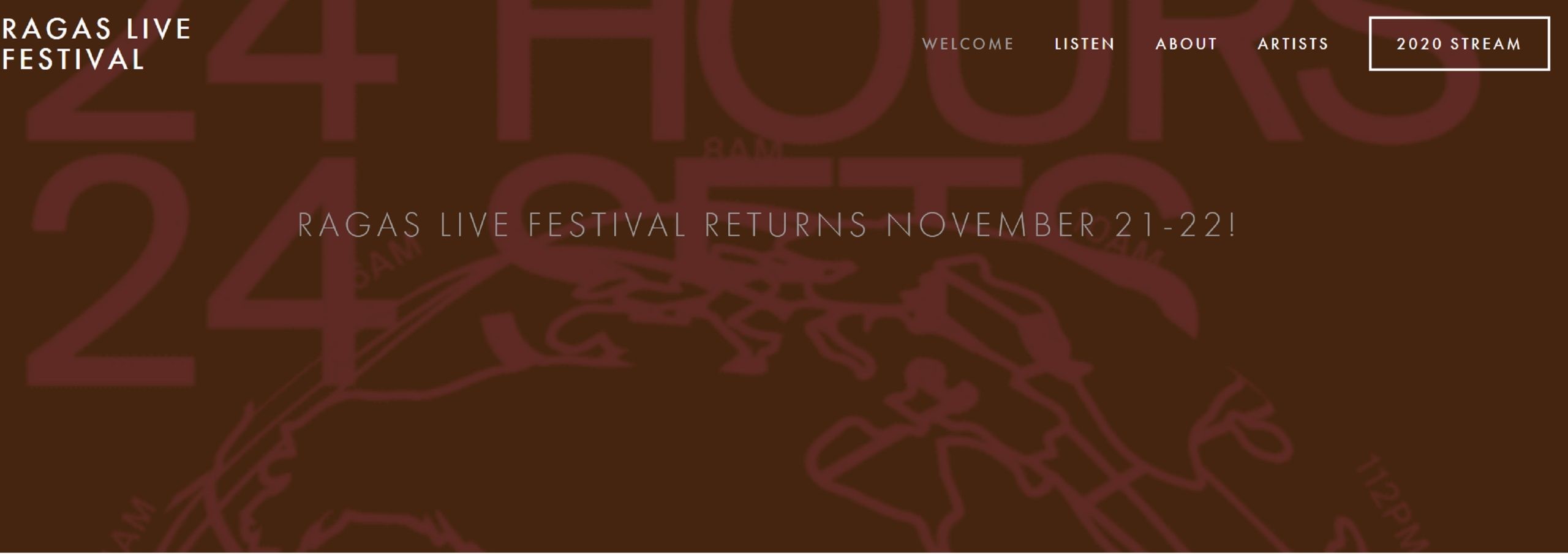 Ragas Live Festival 2020 reimagines the world music festival with an epic 24-hour, 24 set Live Broadcast