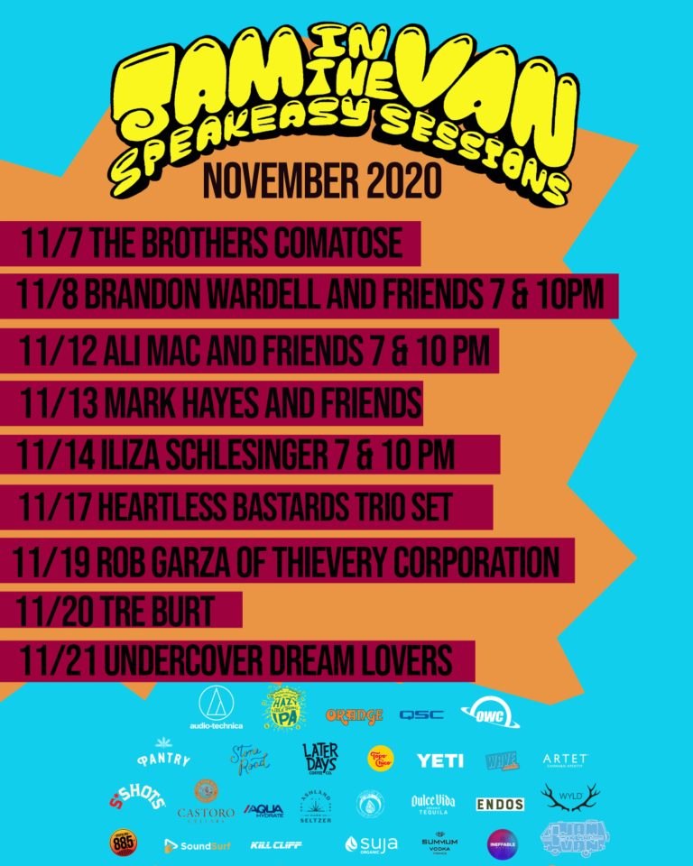 Jam In The Van Announces November Lineup for Speakeasy Sessions