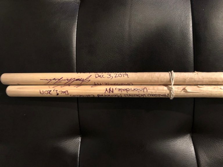 Mimi Fishman Foundation Auction features Phish Signed Drumsticks/Heads – 2019/2020