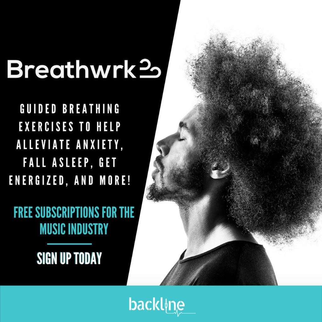 Backline provides free yoga and meditation subscriptions for the music industry