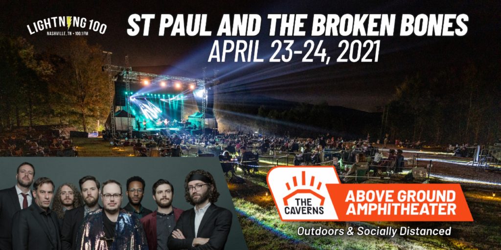 Outdoors & Socially Distanced: St. Paul and The Broken Bones to play The Caverns