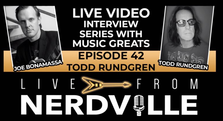 Todd Rundgren talks "turning dumpster fires into hit records" on Joe Bonamassa's Live From Nerdville